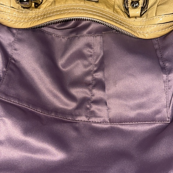 Coach Kristin Yellow Patent Leather Satchel Shoulder Bag - Picture 8 of 16